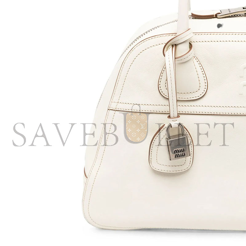 MIU MIU VIVANT LEATHER BOWLING 5BB196 (40*24*13cm)